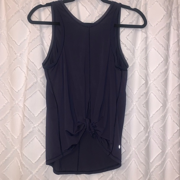 Lululemon Women’s Tank Top- Tie Knot Back, Navy Blue, Size 4 - Picture 6 of 11